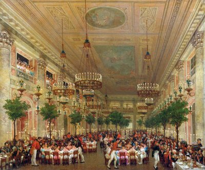 Feast at the Tuileries to Celebrate the Marriage of Leopold I to Princess Louise of Orleans, 1832 by Le Baron Attalin